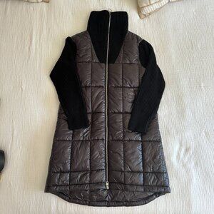 Varley Mayten Knit Puffer Jacket in Black Small